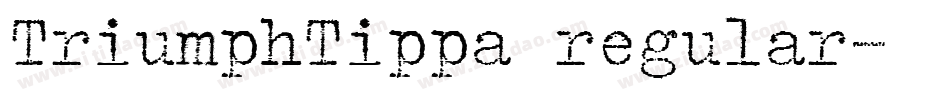TriumphTippa regular字体转换